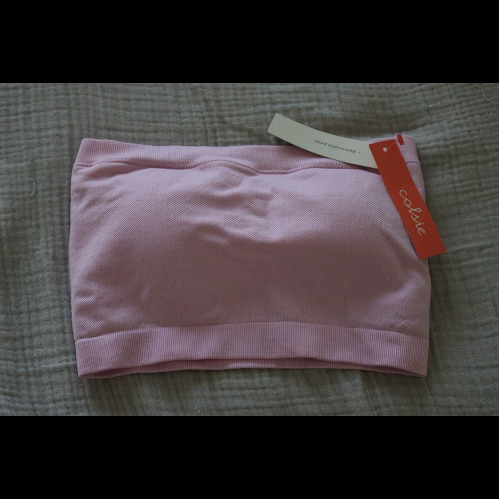 pink tube top